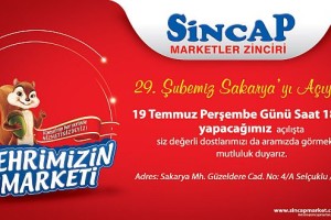 29’uncu Sincap açılıyor