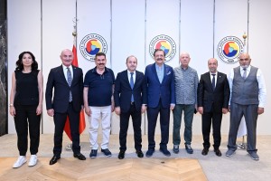 TPF Heyetinden TOBB Başkanına Ziyaret