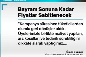 Temel Gıdada Fiyat Sabitlenecek