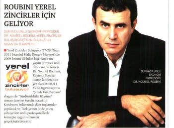 Roubini Yerel Zincirler İçin Geliyor.