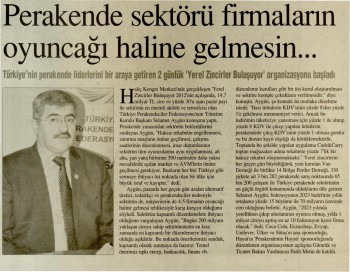 “Perakende sektörü firmaların oyuncağı haline gelmesin”