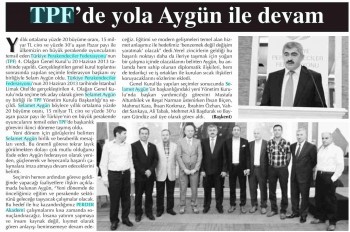 TPF’de yola Aygün ile devam