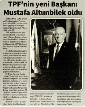 TPF’nin yeni başkanı Mustafa Altunbilek oldu