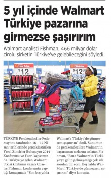 “5 yıl içinde Walmart Türkiye pazarına girmezse şaşırırım”