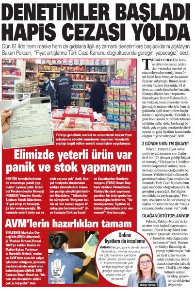 panik ve stok yapmayın