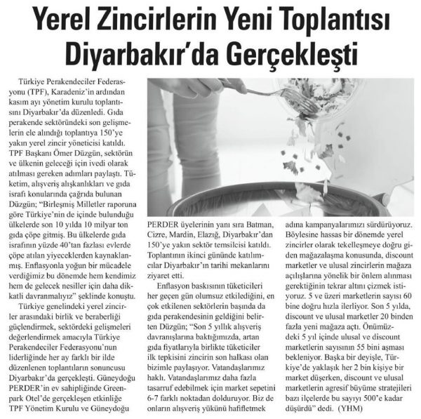 Yerel zincirler Diyarbakır’da…