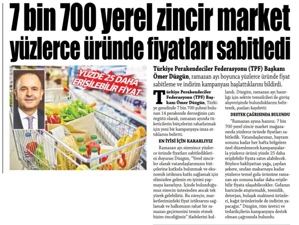 Yüzlerce üründe fiyatlar sabitlendi