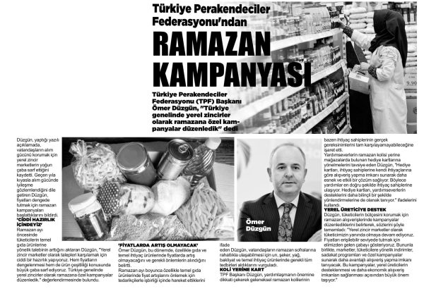 TPF’den Ramazan kampanyası