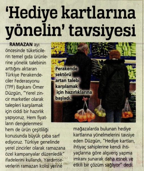 Hediye Kartlarına Yönelin Tavsiyesi