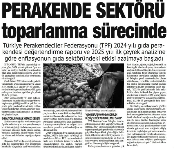 Perakende sektörü toparlanma sürecinde