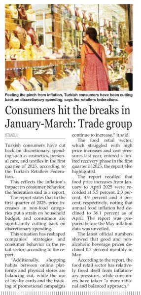 Consumers hit the breaks in…