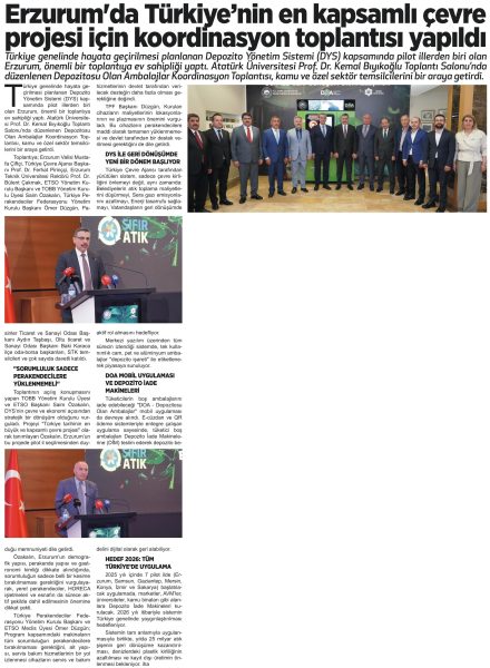 Erzurum’da koordinasyon toplantısı