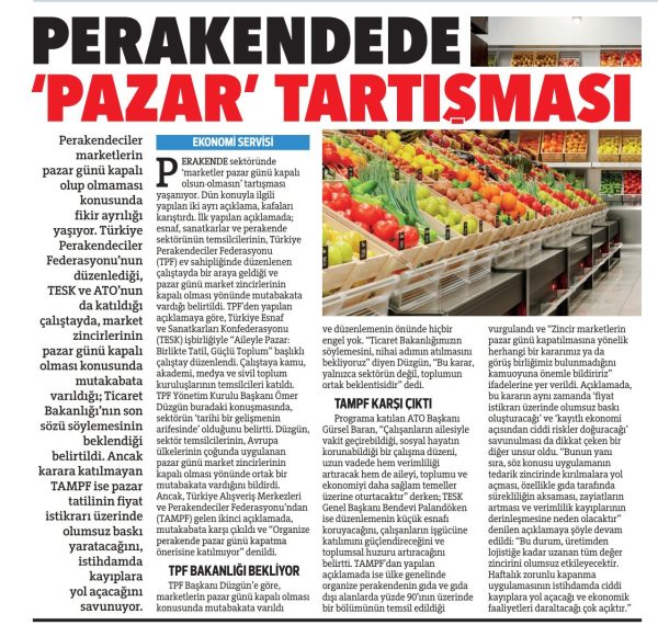 Perakendede Pazar Tartışması