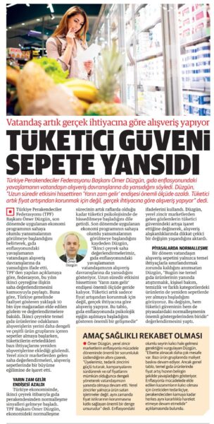 Tüketici Güveni Sepete Yansıdı