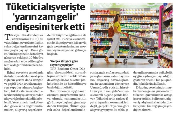 Tüketici alışverişte yarın zam gelir beklentisini kaybetti