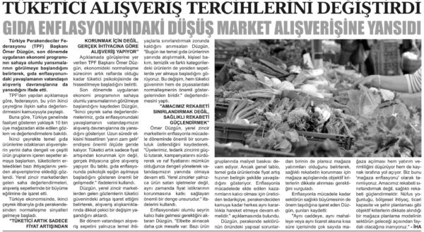 Tüketici alışveriş tercihlerini değiştirdi